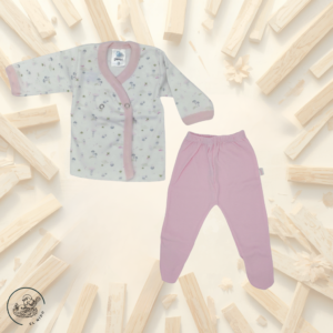 Set de Algodón Suave - Batita y Ranita Estampada (Talles 0 a 1)