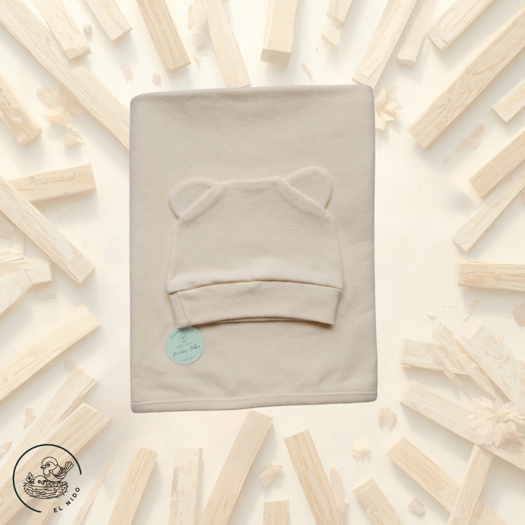 Conjunto Manta y Gorro de Algodón - Image 2