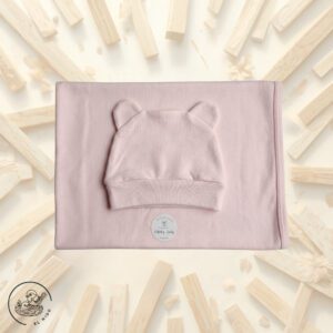 Conjunto Manta y Gorro de Algodón